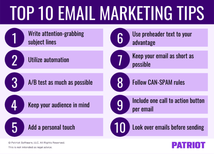 Marketing email tips infographics successful tricks using responses emails getting detective