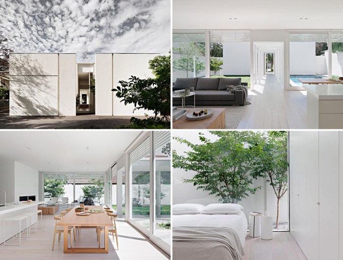 Modern house interior white exterior minimalist matching architecture glen iris opens suburb melbourne firm australian designed has