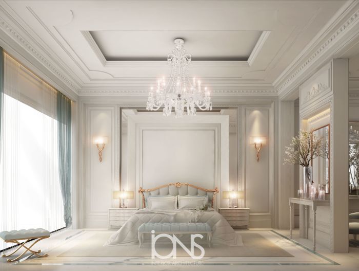 Bedroom master classic design elegant neo luxury bedrooms interior modern ions archinect style neoclassic contemporary archello white decor luxurious behance