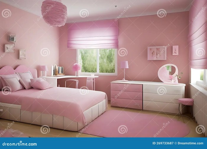 Kamar tidur klasik warna pastel