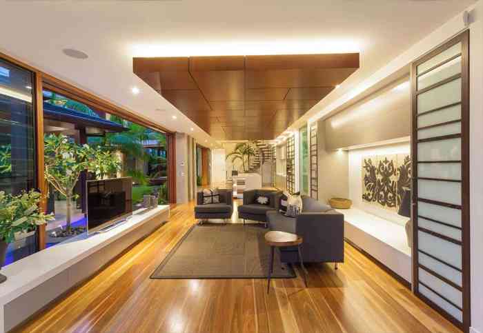 Tropical house modern design small balai interior